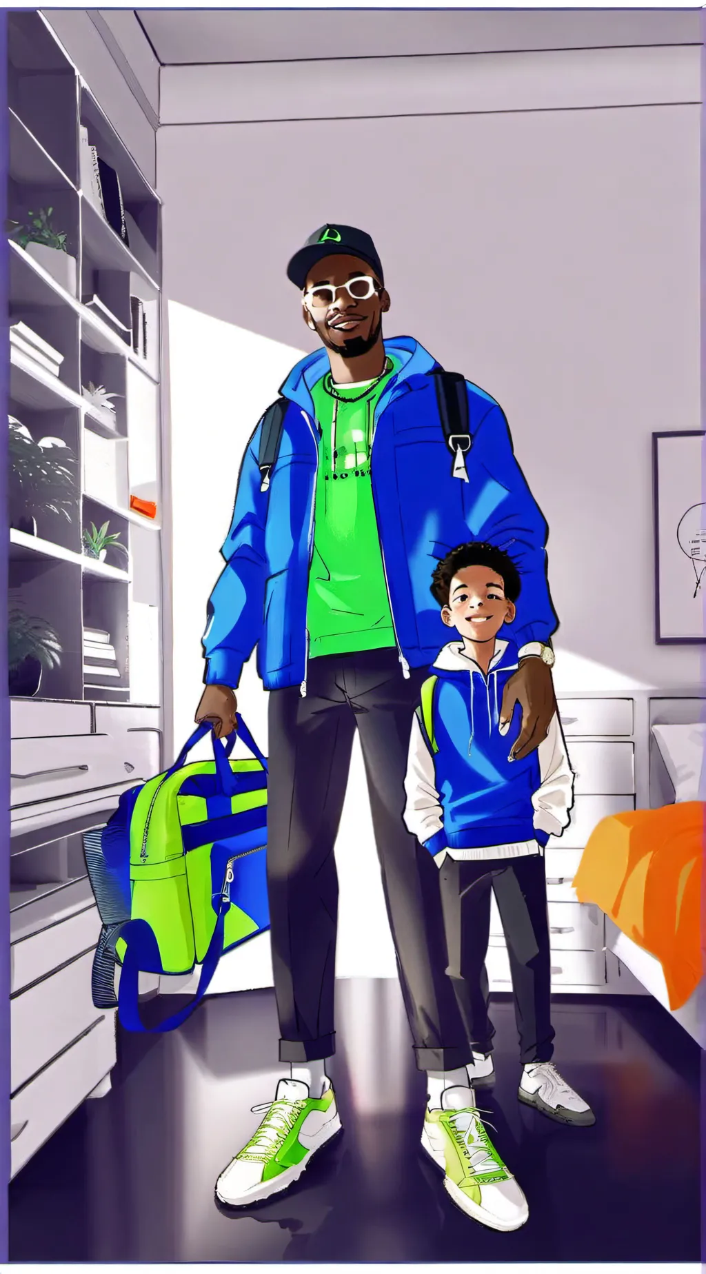 ai character: me and my dad background