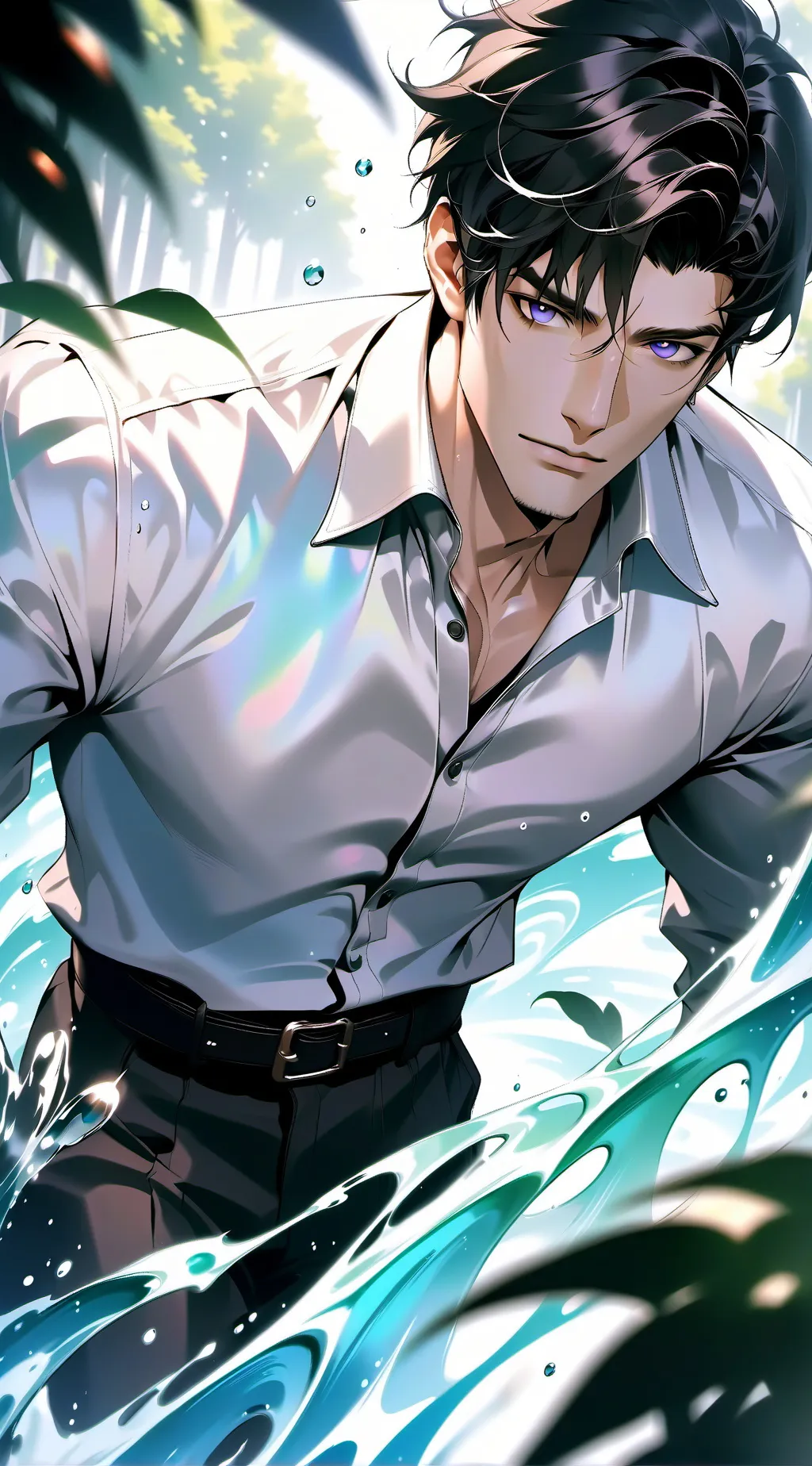 ai character: Kaleb Creek  background