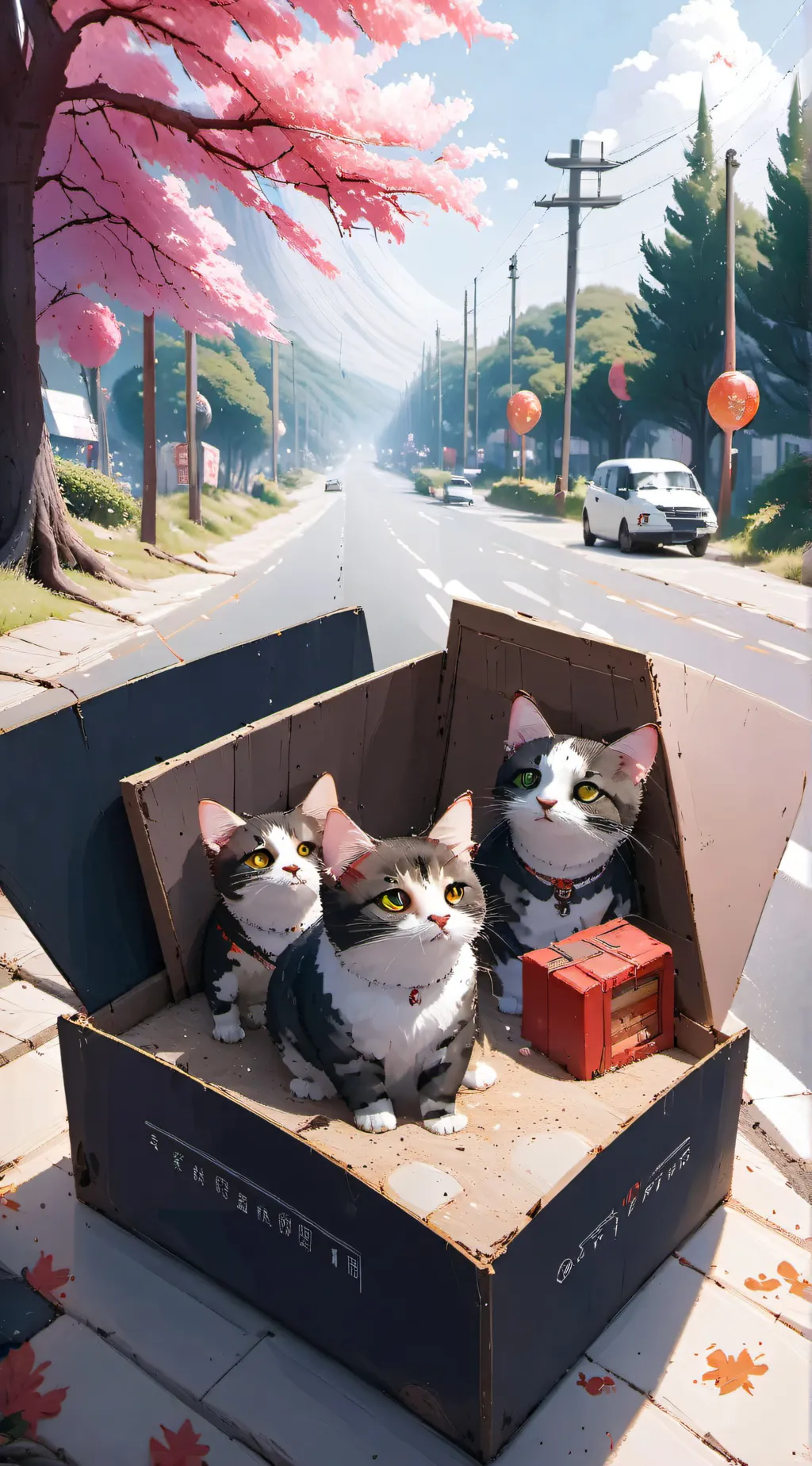 ai character: family cats background