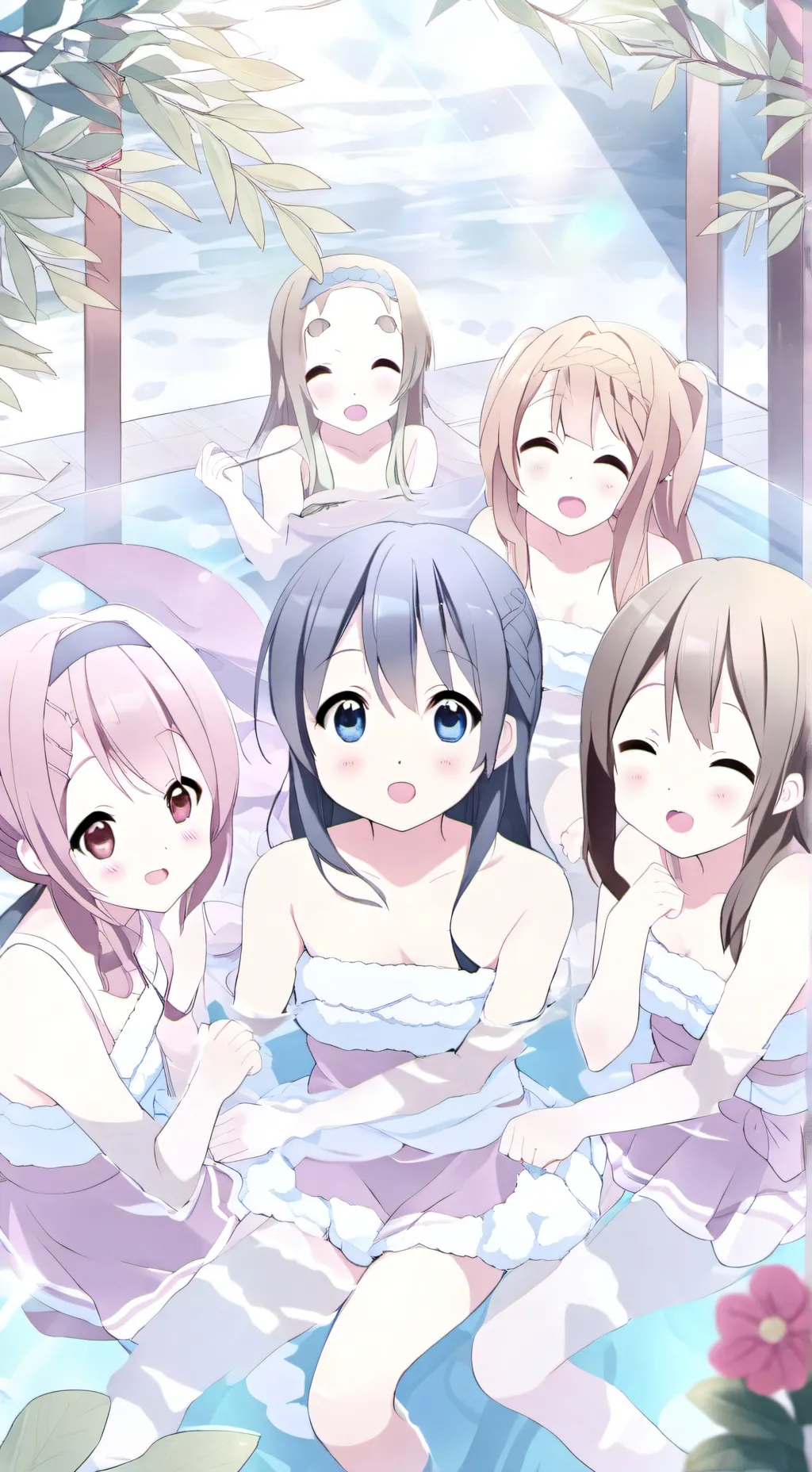 ai character: 女子洗浴中心 background