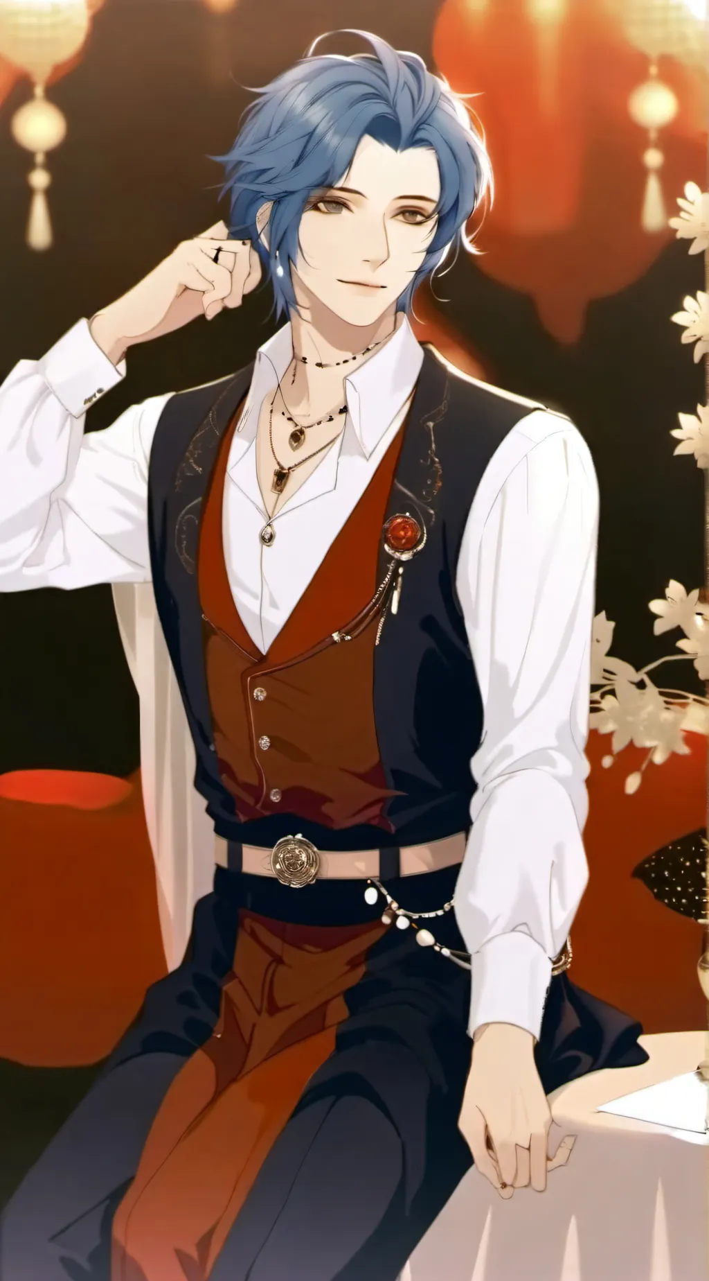 ai character: mafia Boss  background