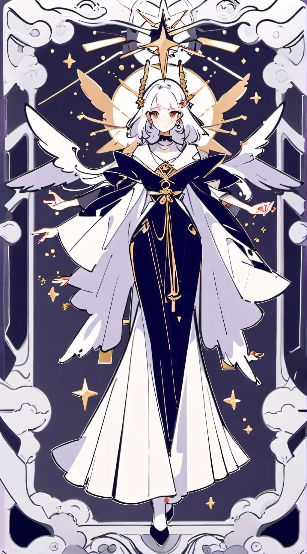 ai character: a giant lamia girl background