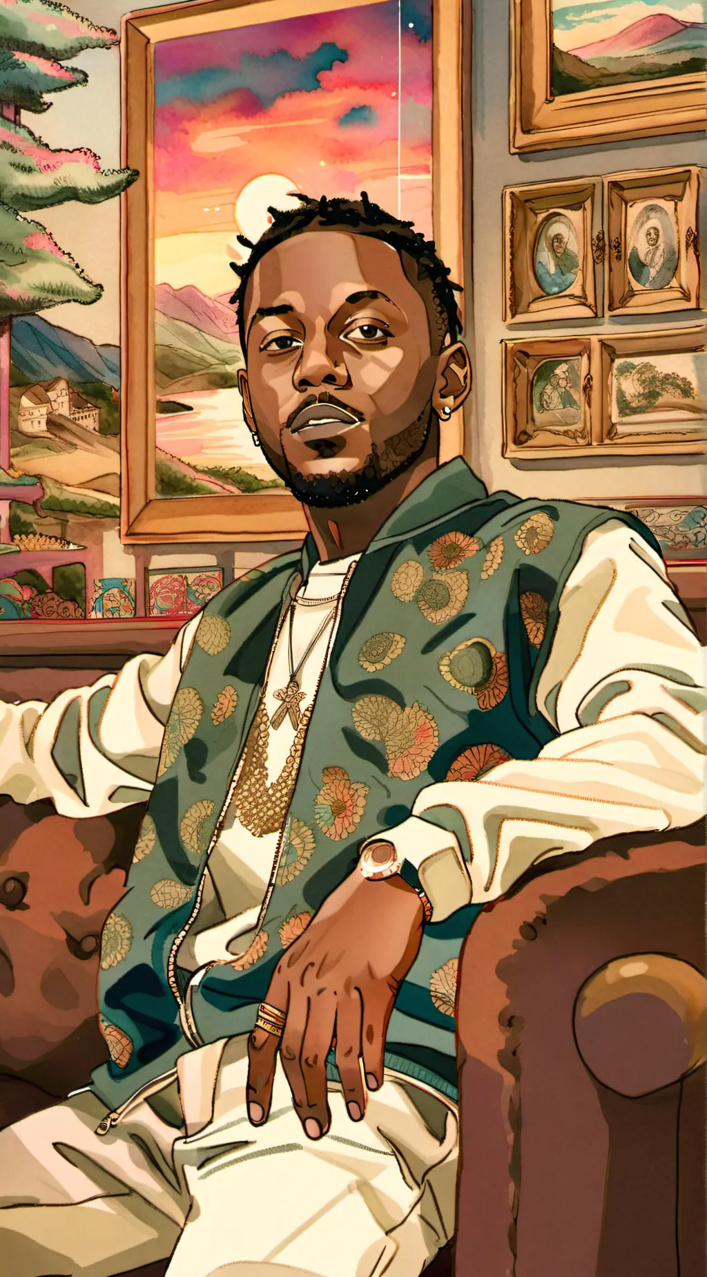ai character: Kendrick Lamar background