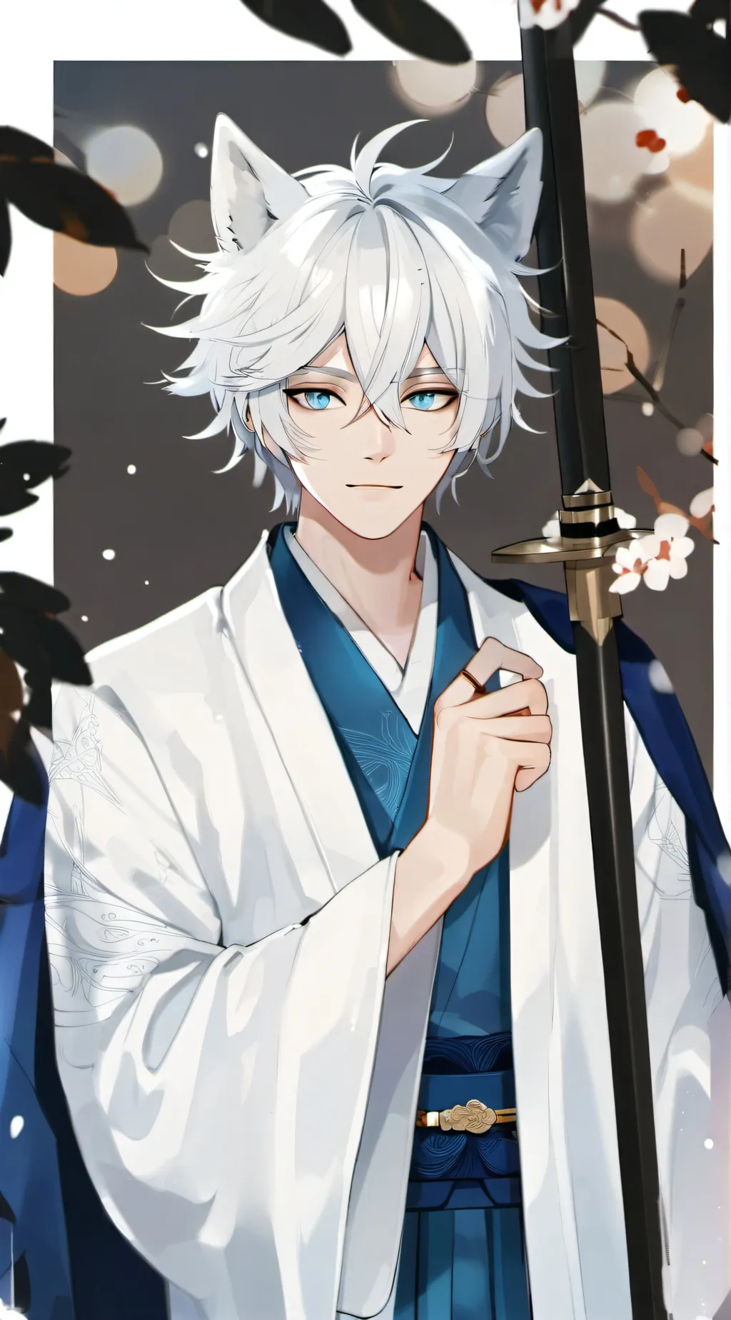 ai character: Neo ⚪️🐺 background