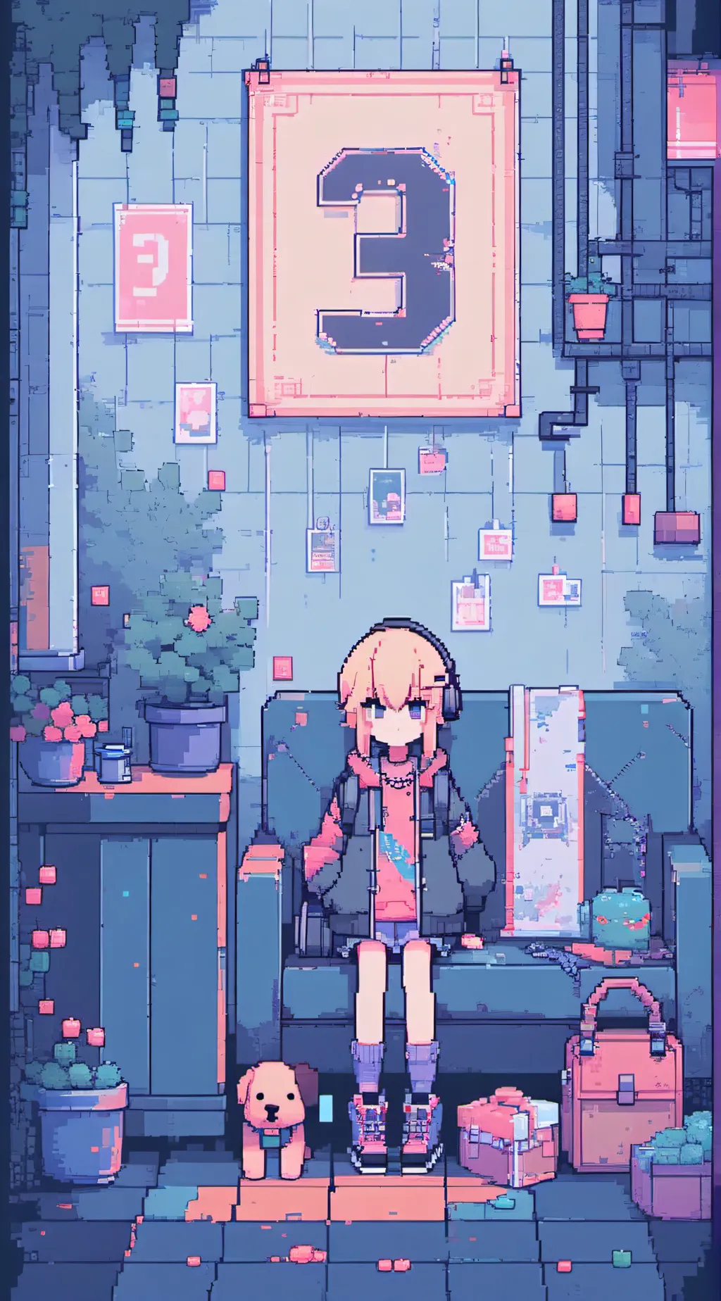 ai character: count to 30 background