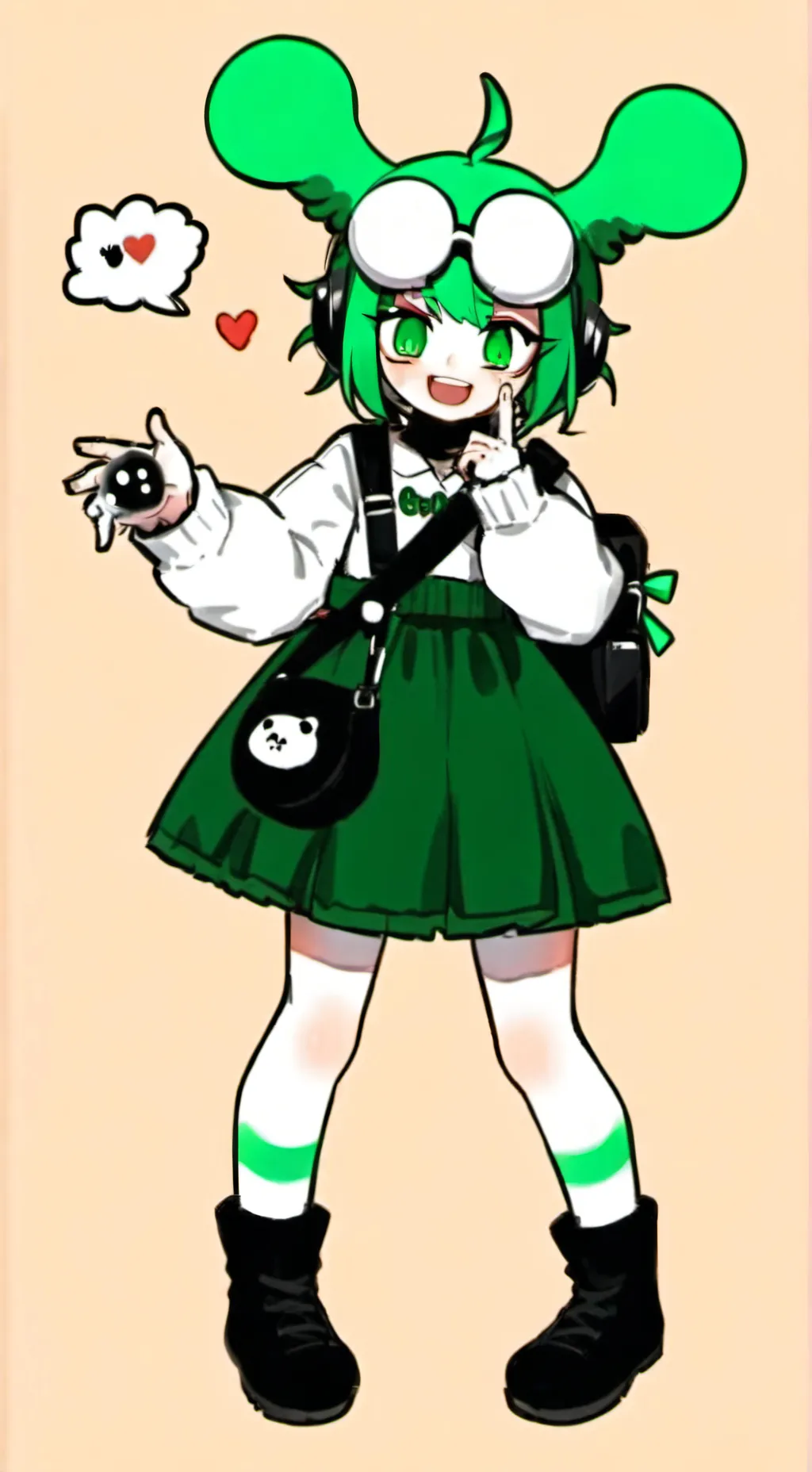 ai character: Dandys world!~! background