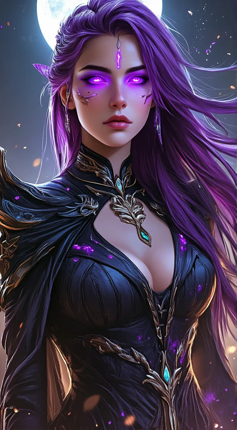 ai character: ☆VIOLET STAR☆ background