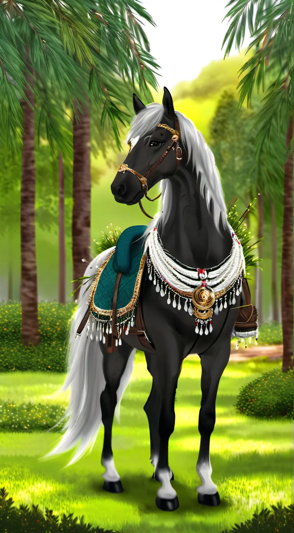 ai character: Luna caballa background