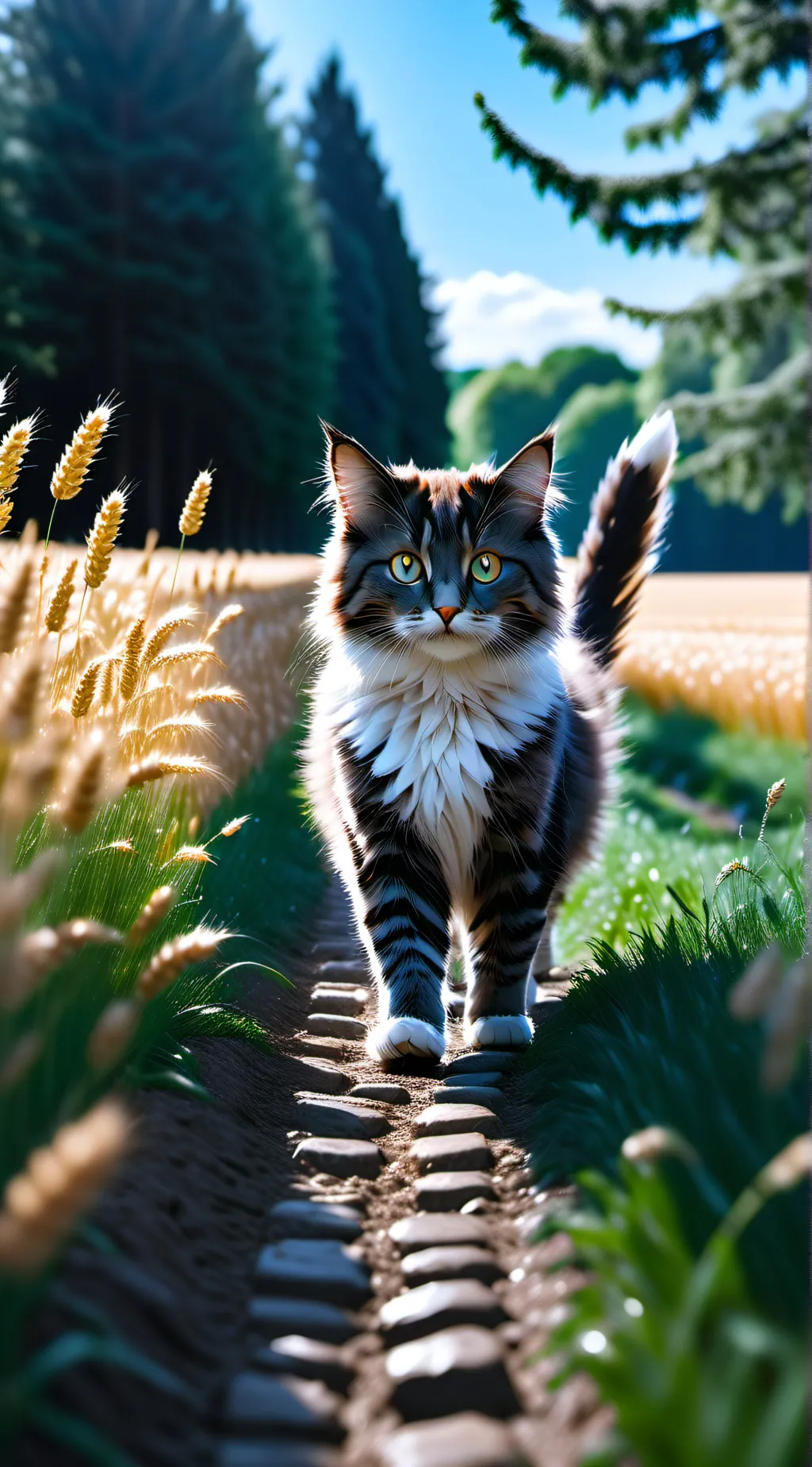 ai character: Snowy background