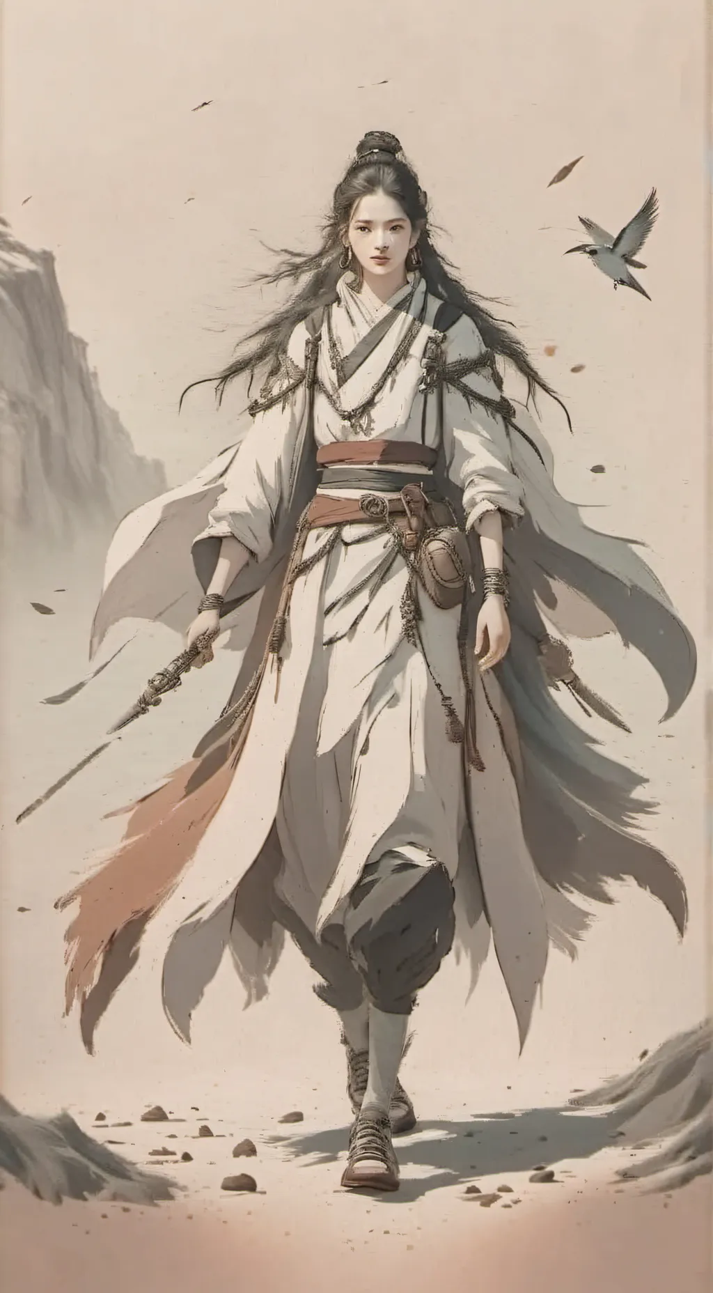 ai character: Sanekana against  background