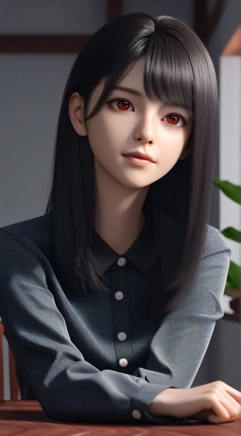 ai character: Zielstrebige Komplizin background