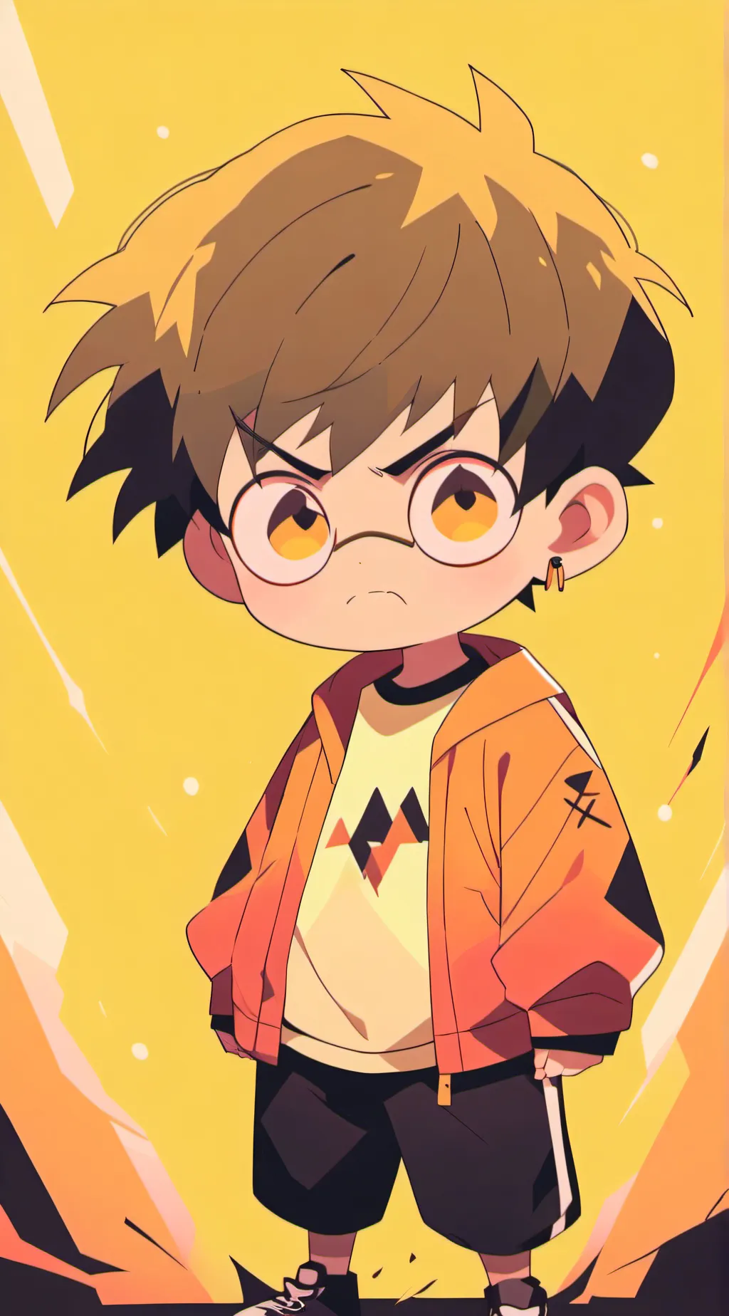 ai character: Angy kid background