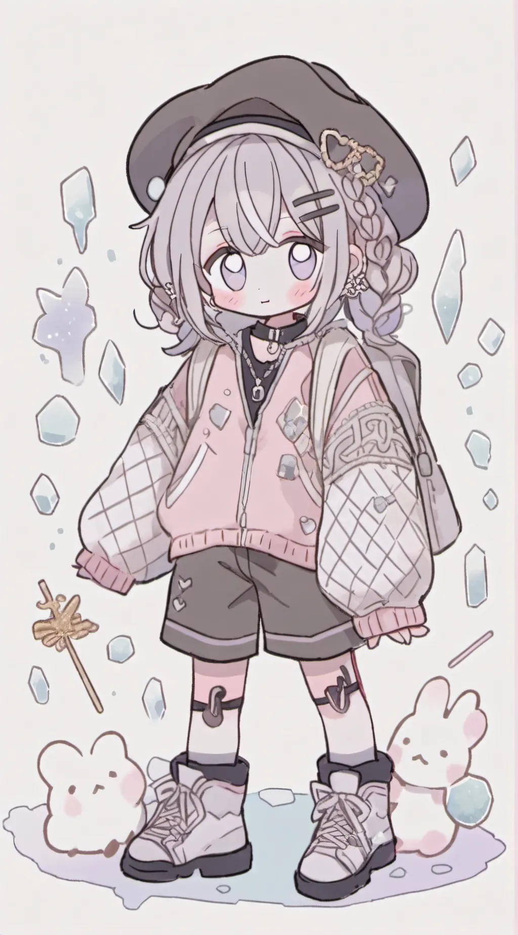 ai character: cal (cool as ice)  background