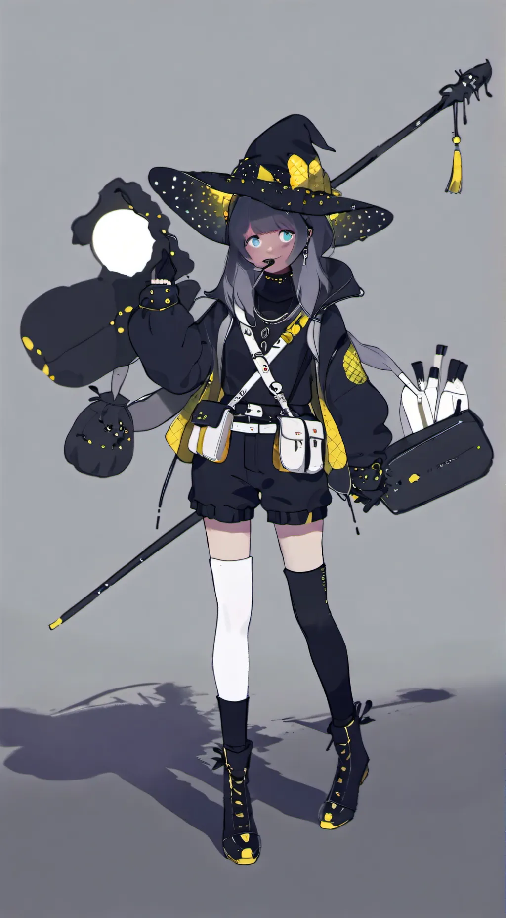 ai character: kuromi  background