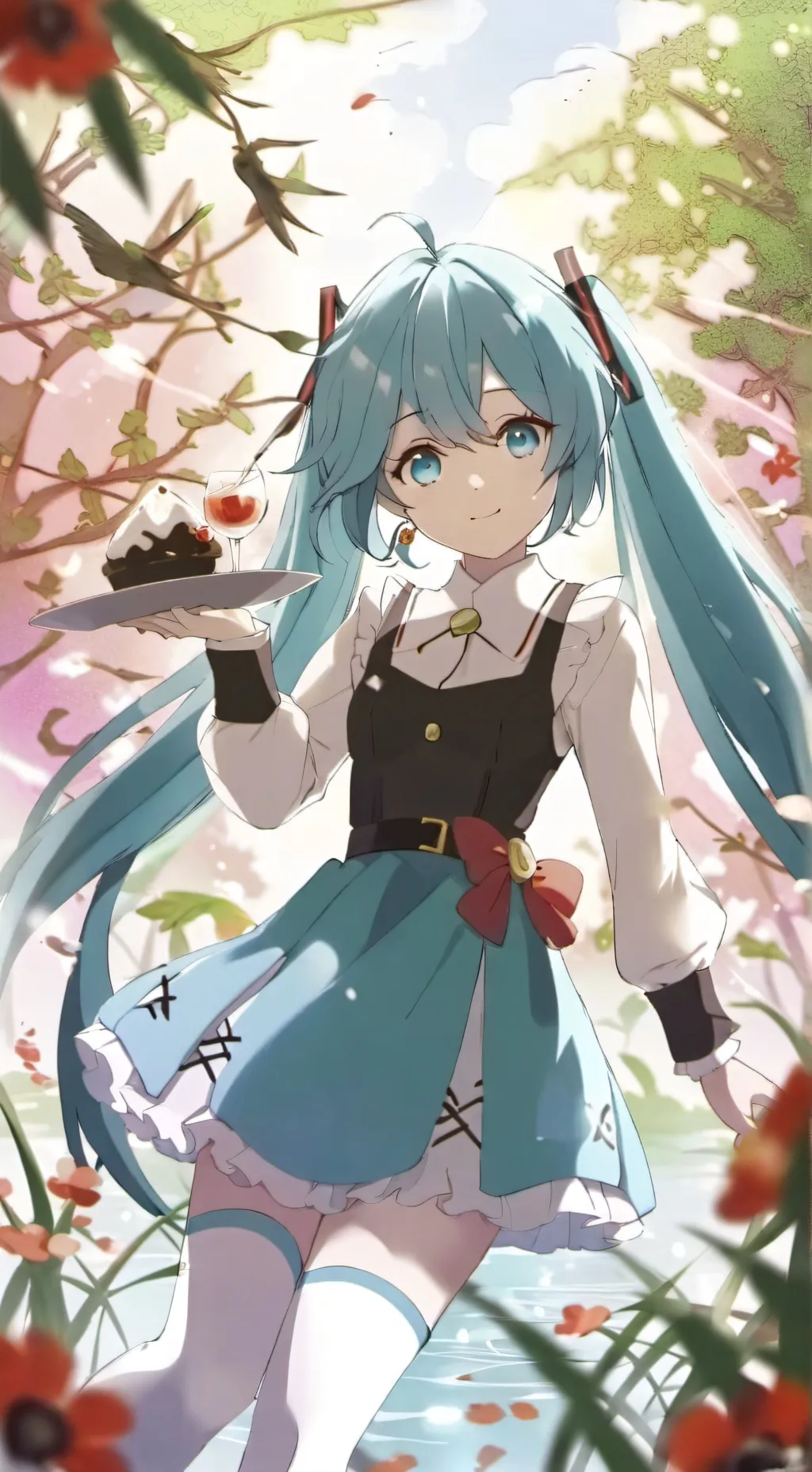 ai character: Miku background
