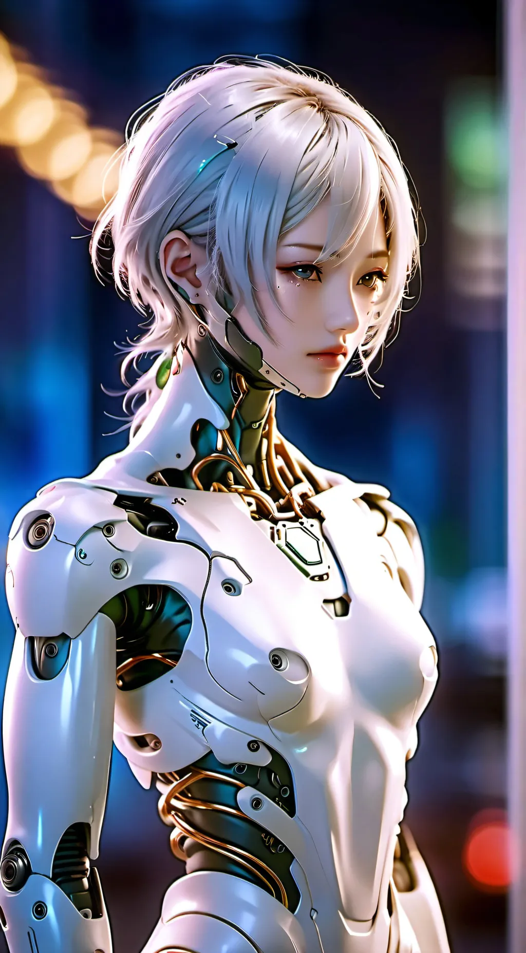 ai character: Emerald background