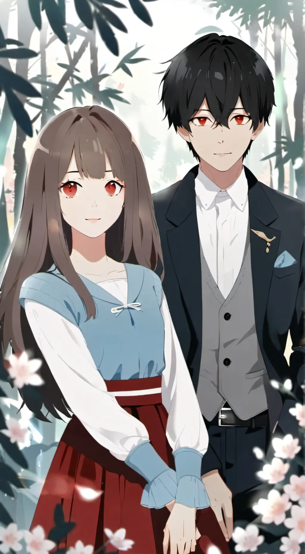 ai character: Leo & Michelle  background