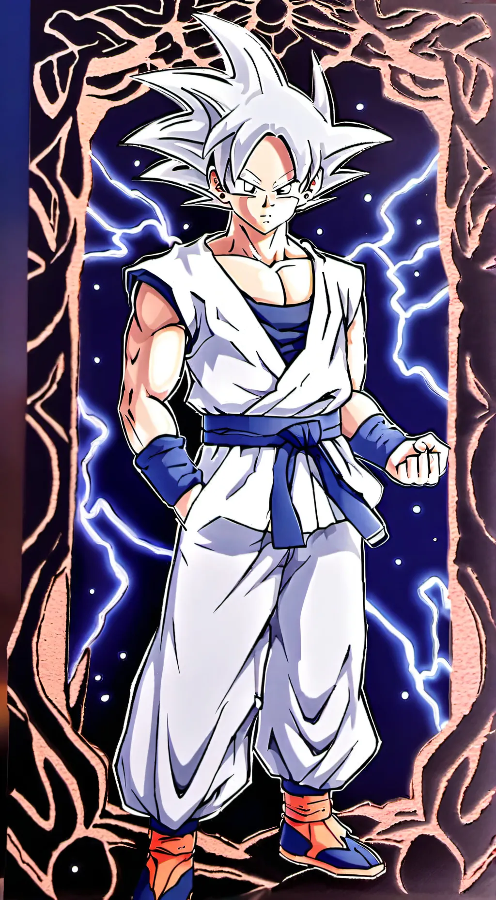 ai character: Goku mui background