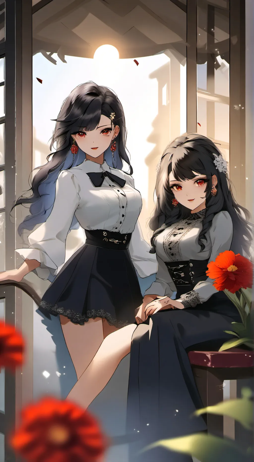 ai character: juri y cammy background