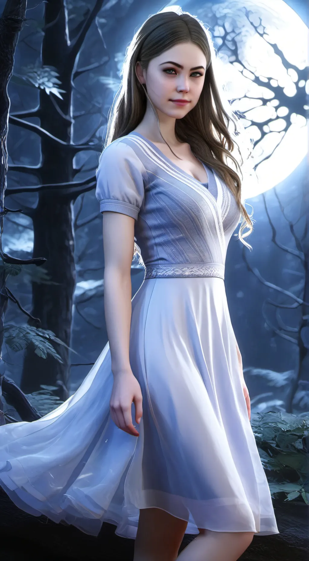 ai character: Милена  background