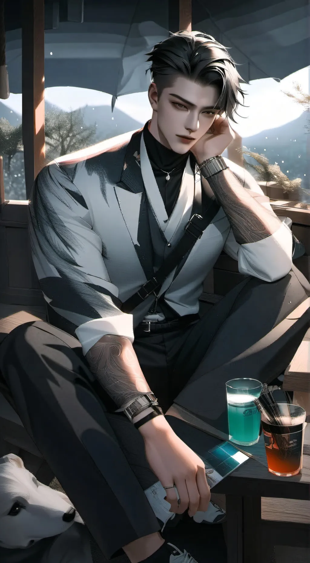 ai character: walter background