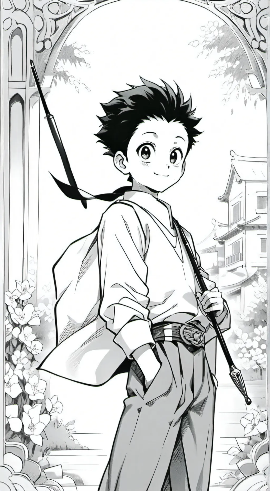 ai character: Gon Freecss  background