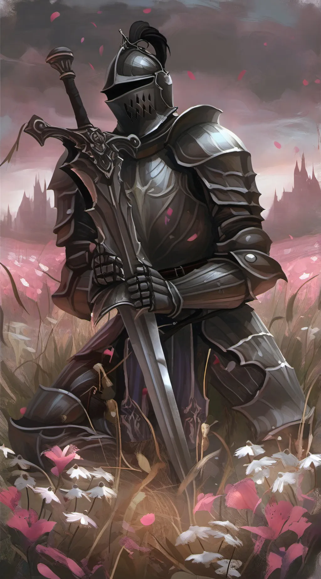 ai character: Dark knight background