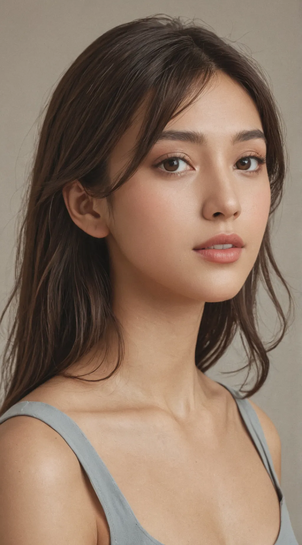 ai character: Andrea ￼ background