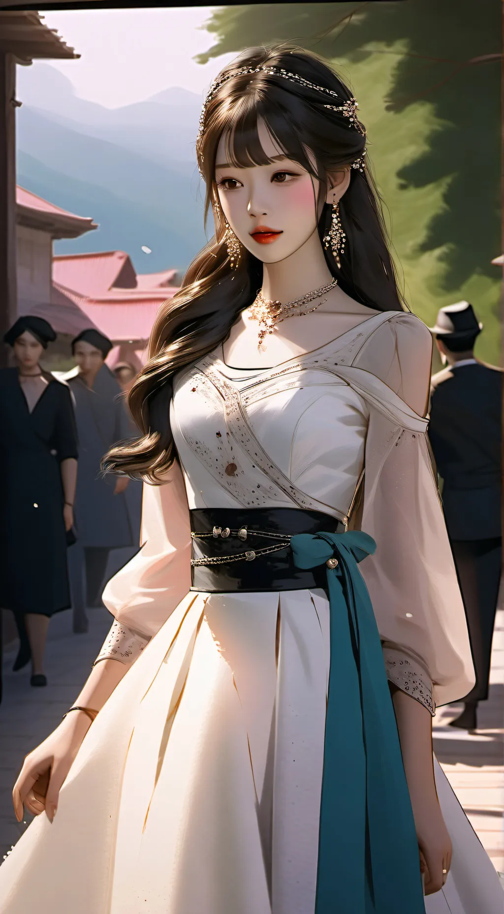 ai character: Ariana🎀 background