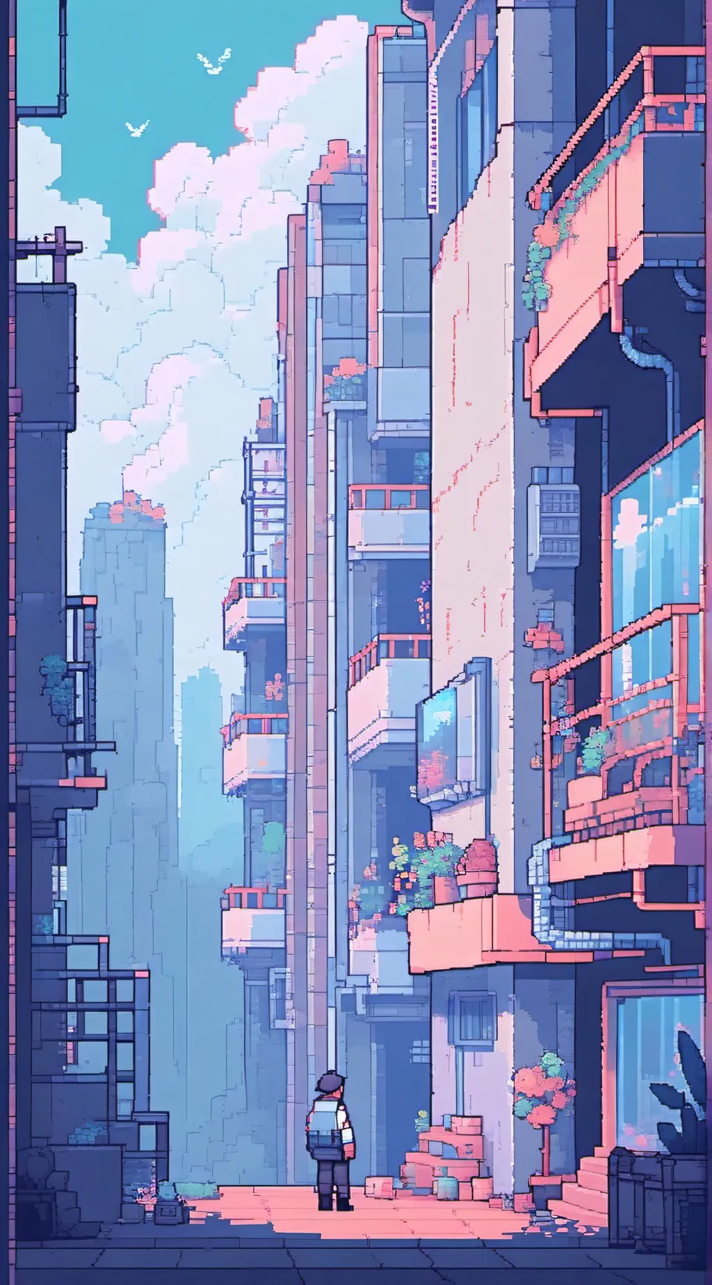 ai character: Dry wall background