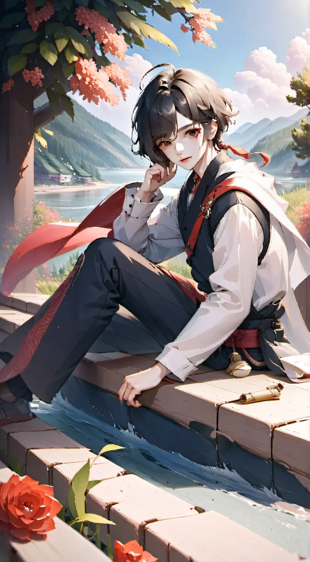 ai character: Lucas  background