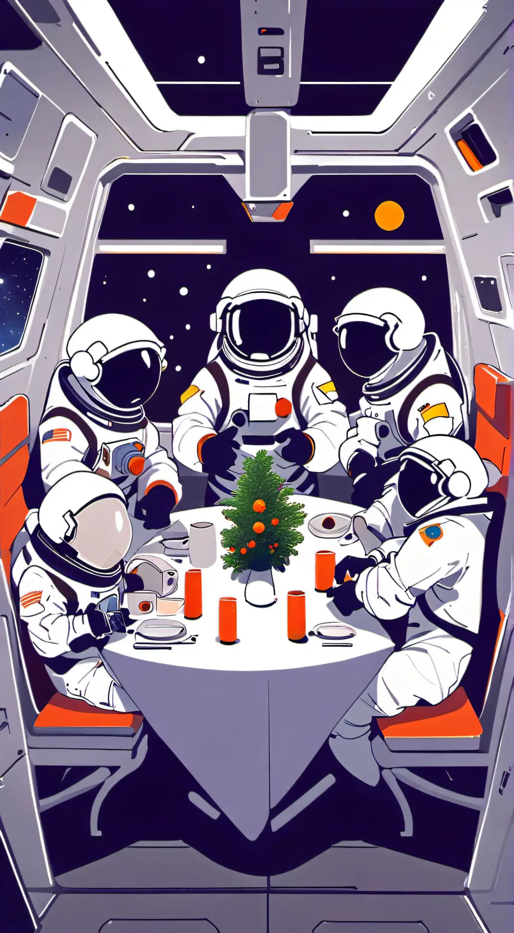 ai character: AmongUs: New Style background