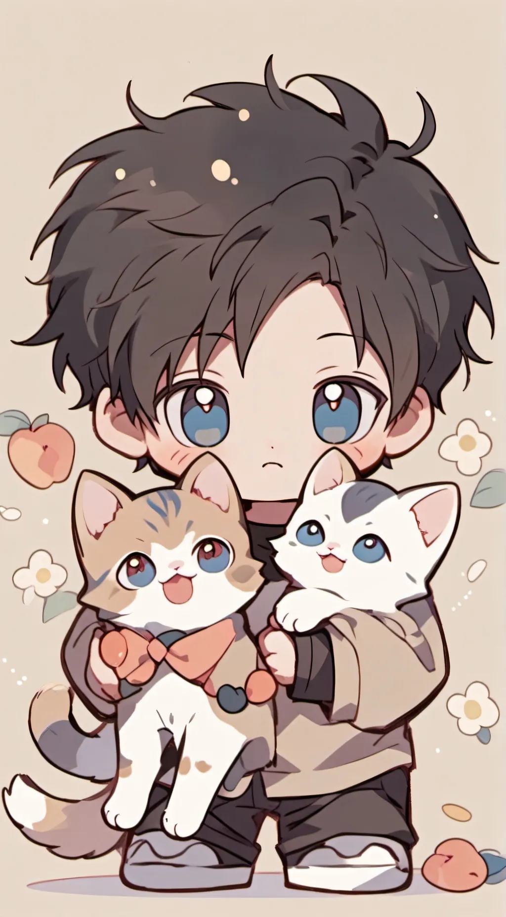 ai character: Coco and star background