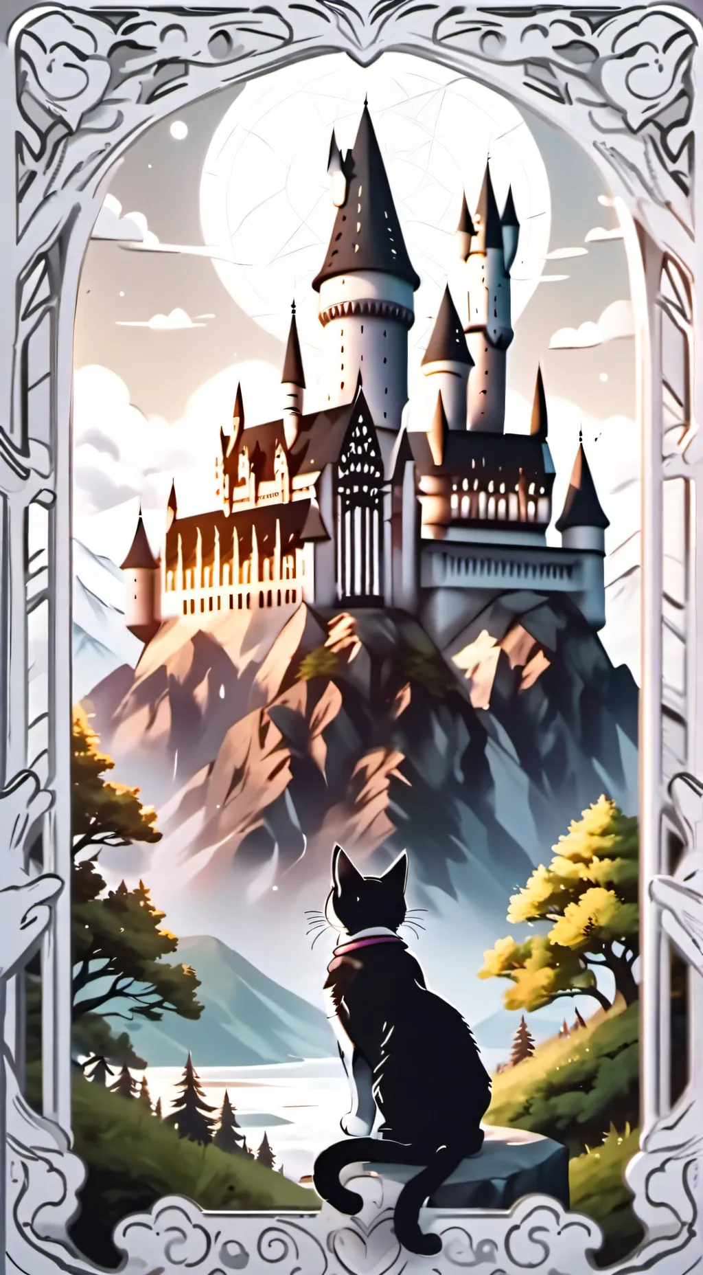 ai character: funny hogwarts  background