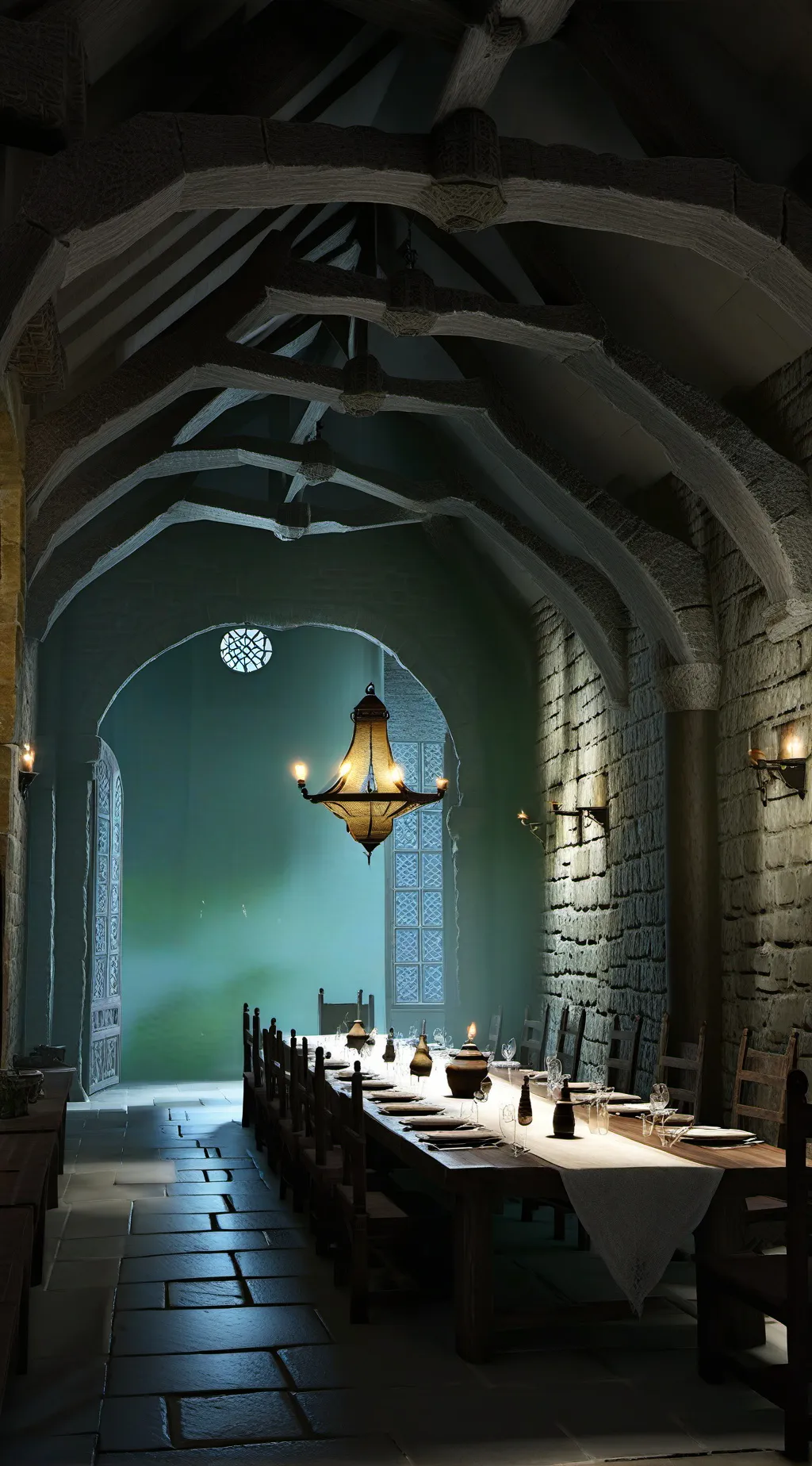 ai character: Kny sauna background