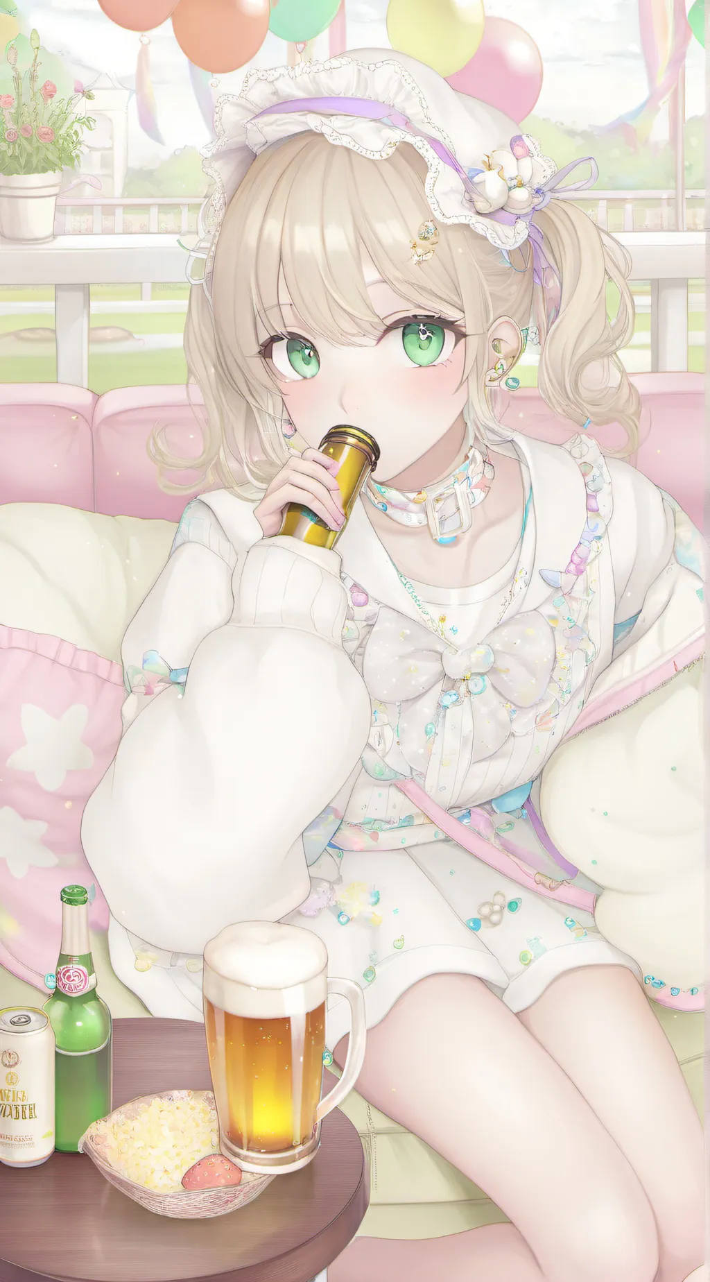 ai character: Aph asher and ash background