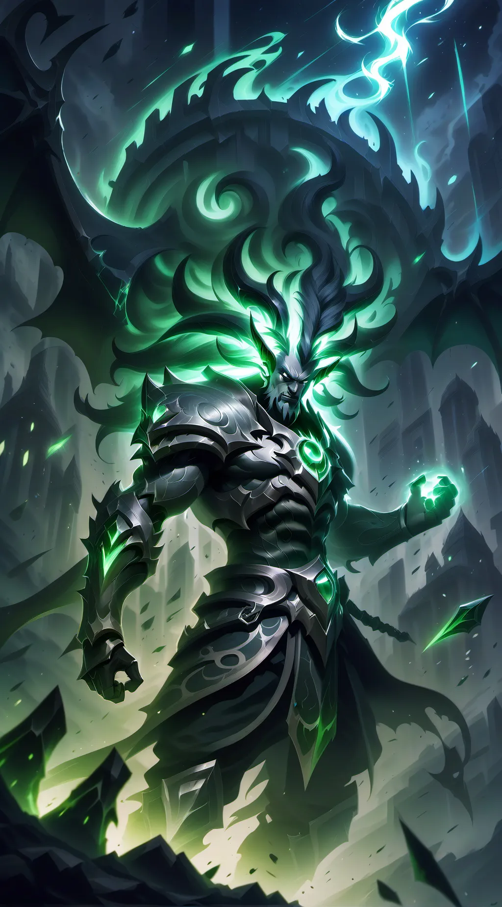 ai character: Grim Reaper  background