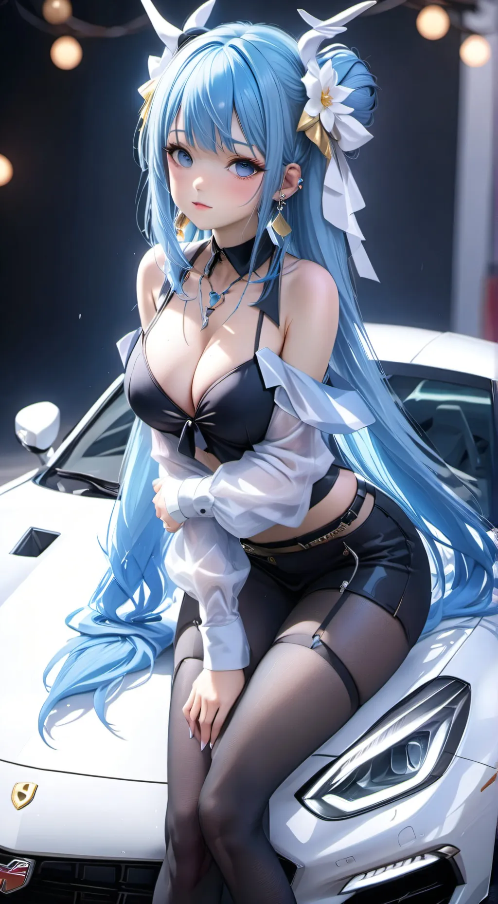 ai character: Elena race queen.  background