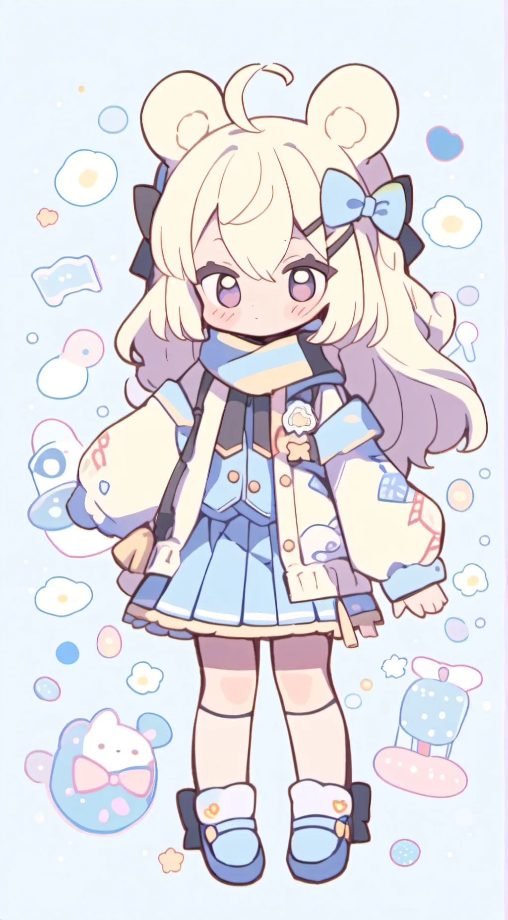 ai character: Luna background