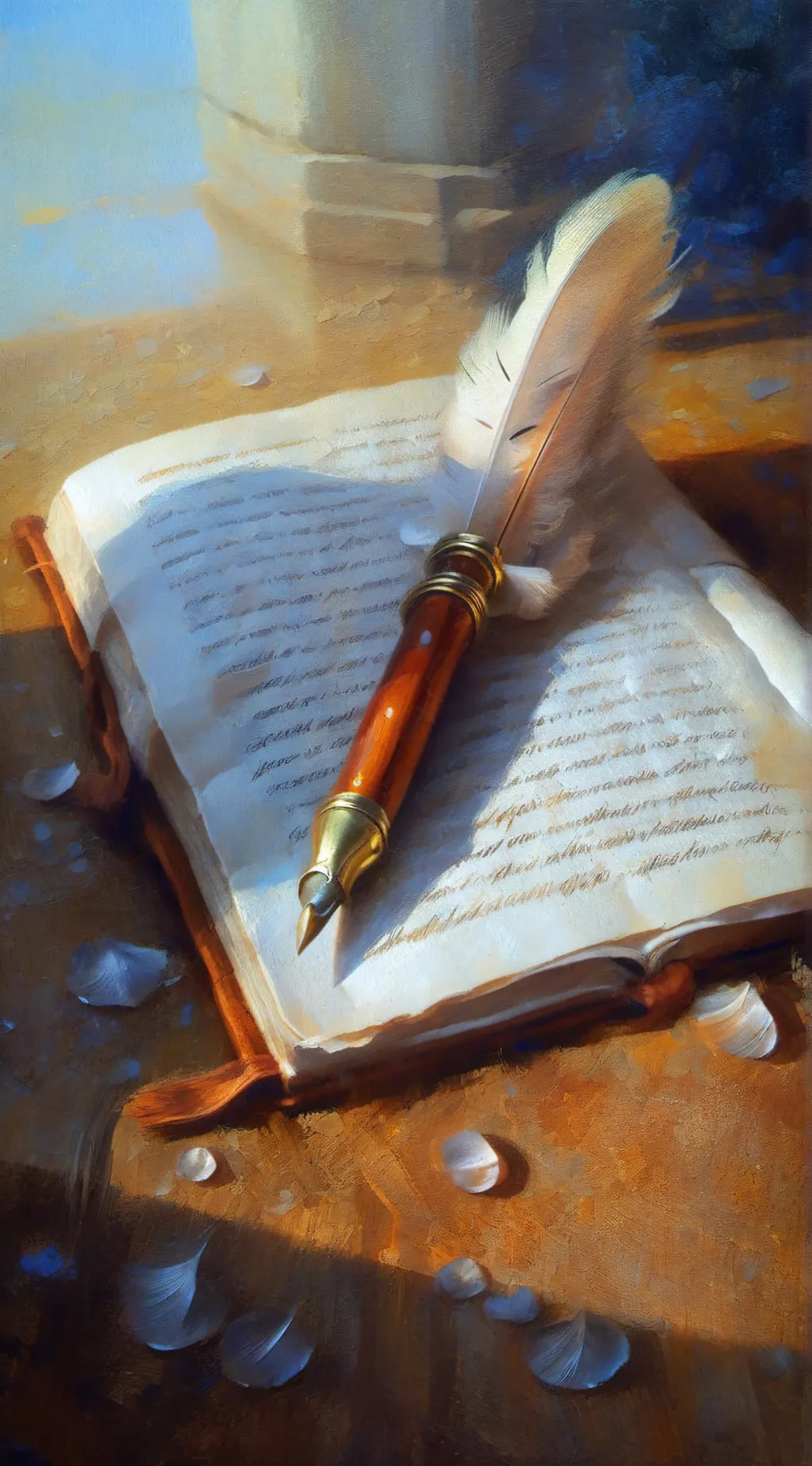 ai character: Twisted Book background