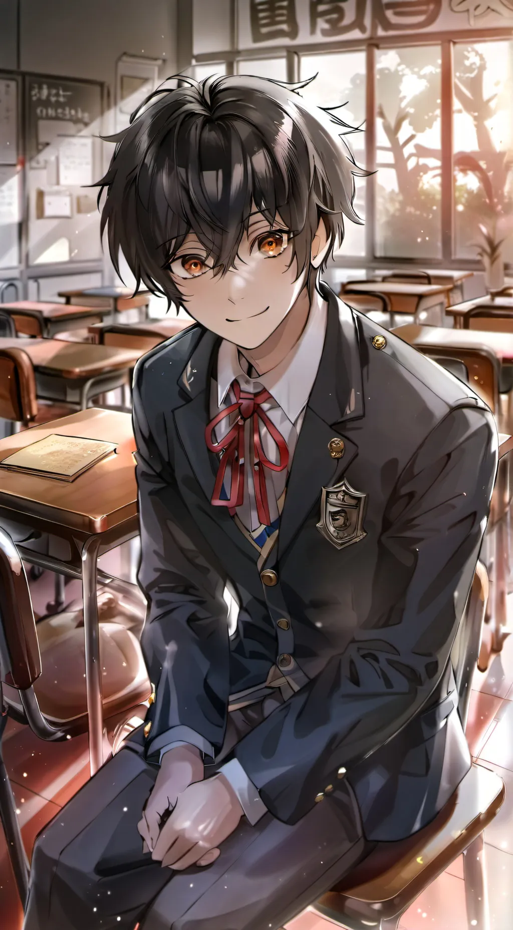 ai character: Keichi  background