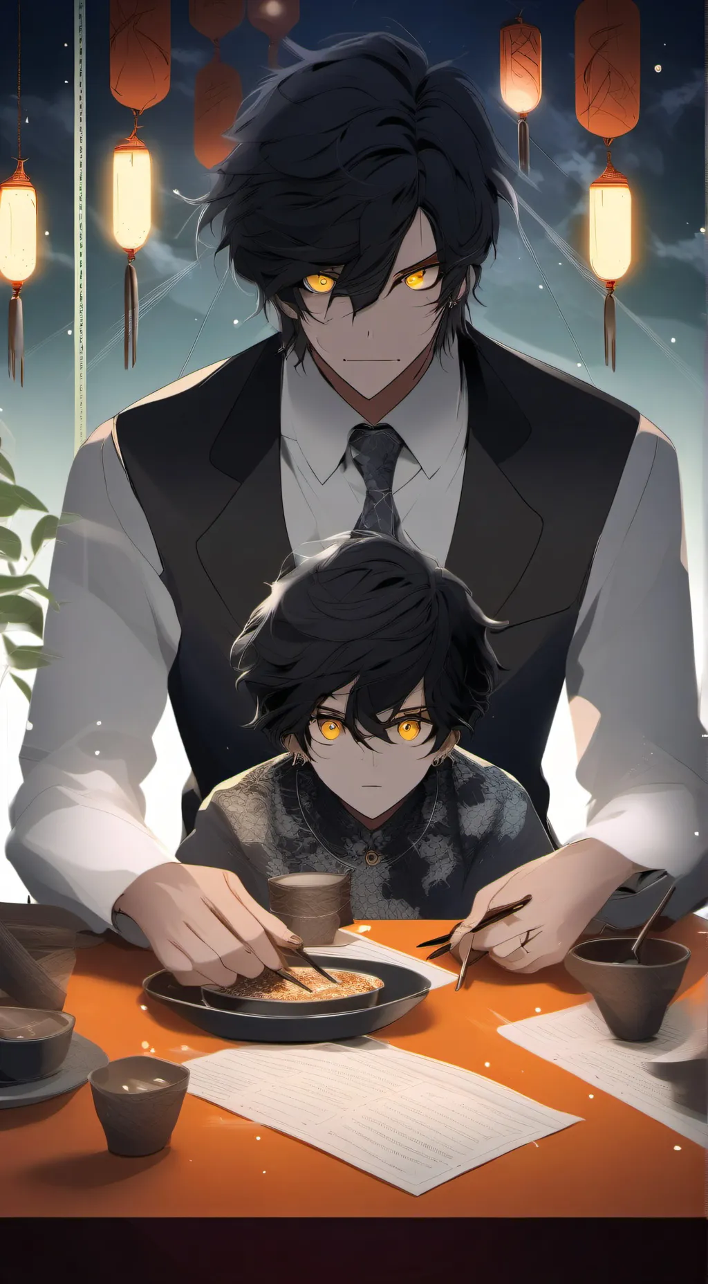 ai character: Asami Ryouchi background