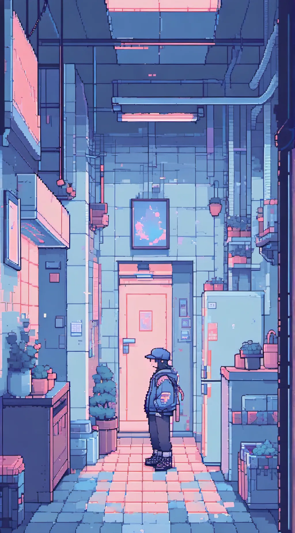 ai character: 24 hours in a room background