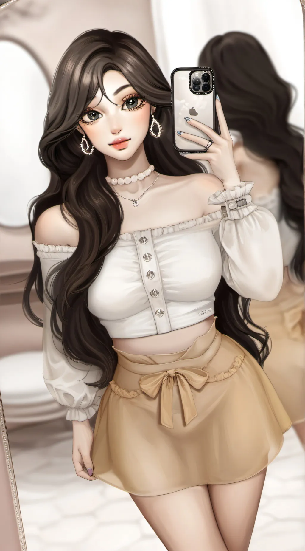 ai character: Mandy🦋🥂 background