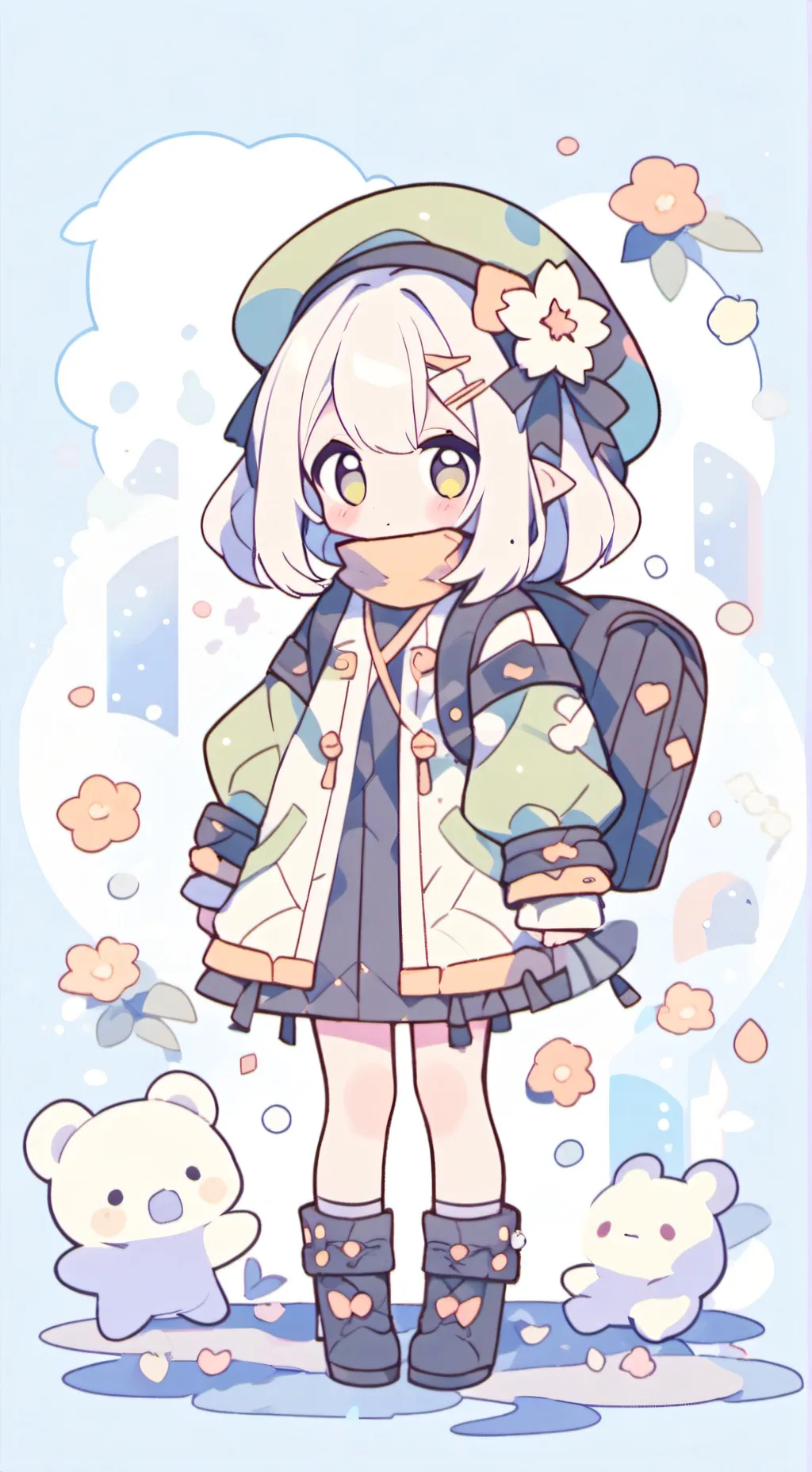 ai character: Hear the music? background