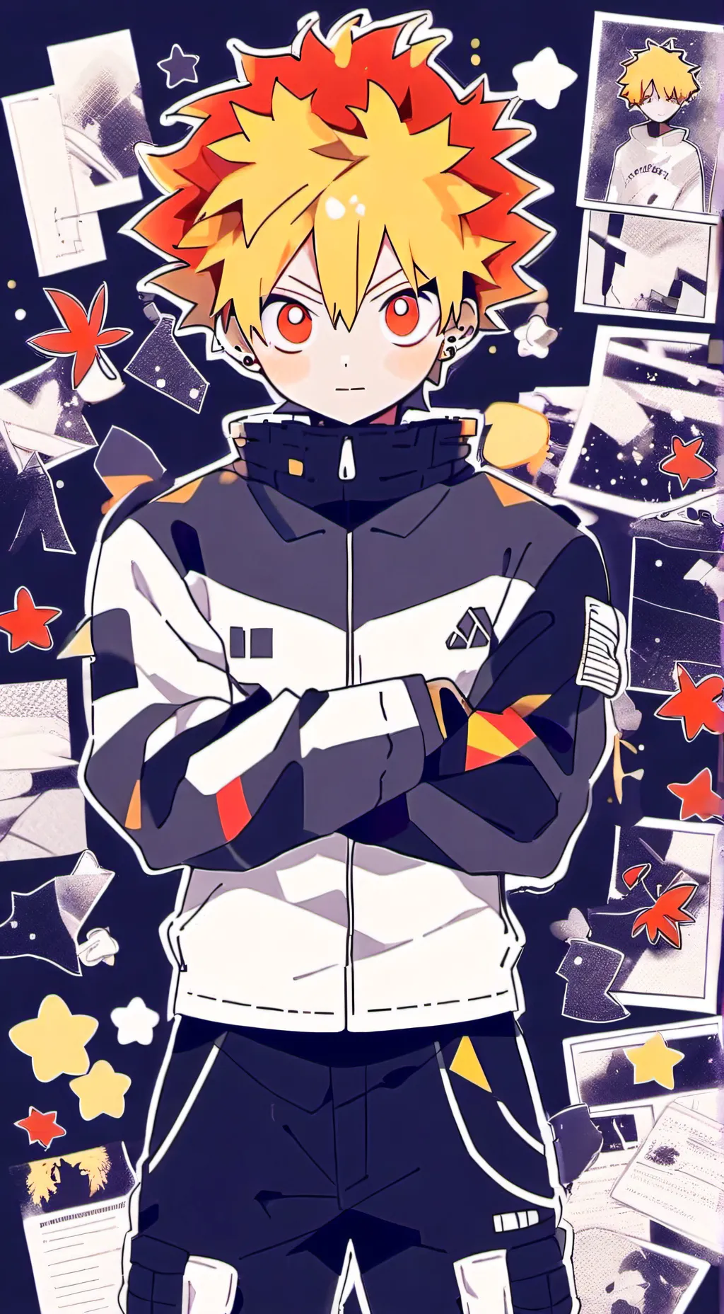 ai character: katsuki bakugo background