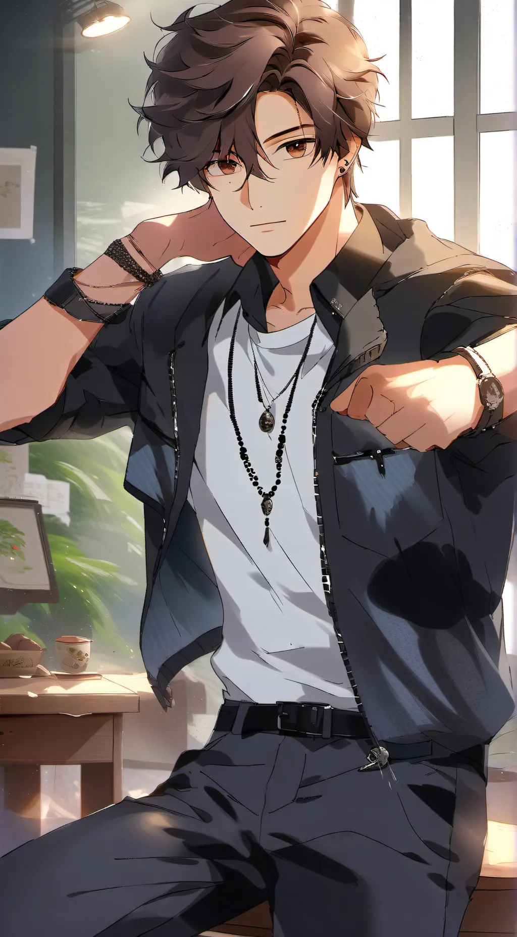 ai character: Andrew  background