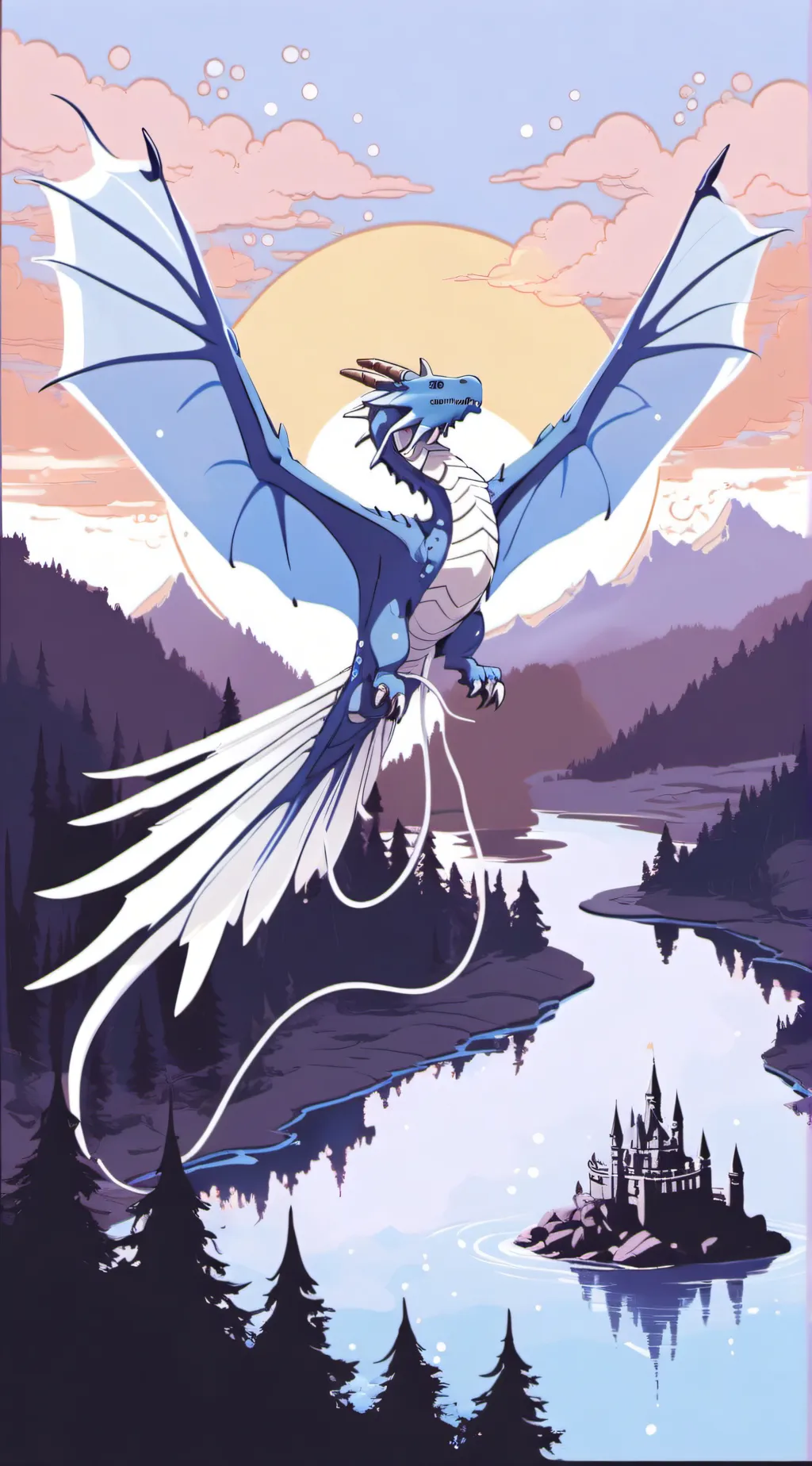 ai character: moon  background