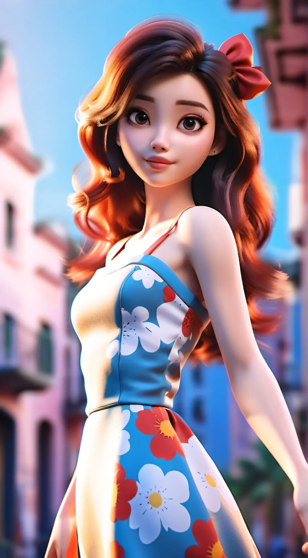 ai character: BINI MIKHA LIM background