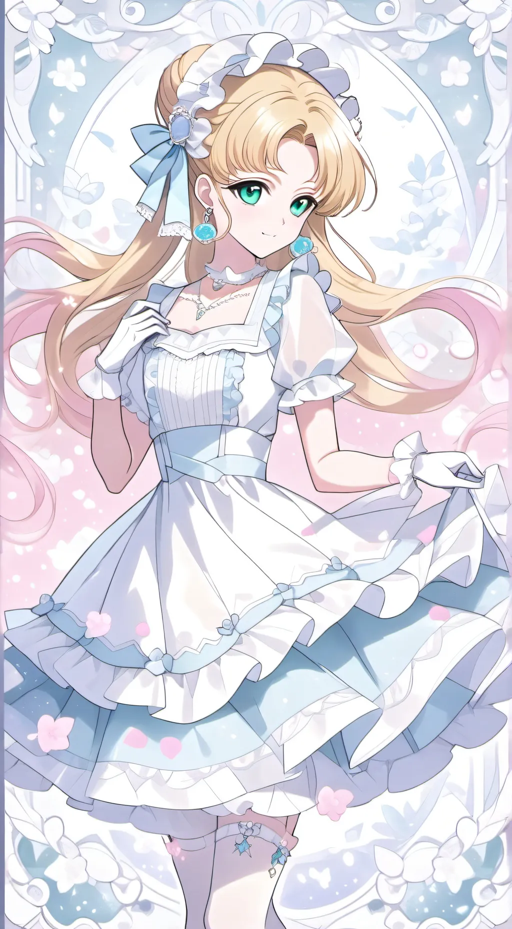 ai character: mama usagi  background